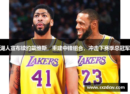湖人宣布续约戴维斯，重建中锋组合，冲击下赛季总冠军